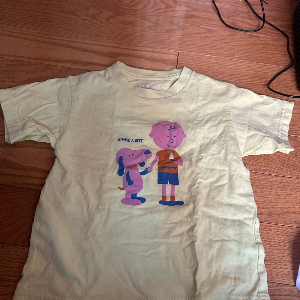 Uniqlo Kids Yellow Graphic T-Shirt